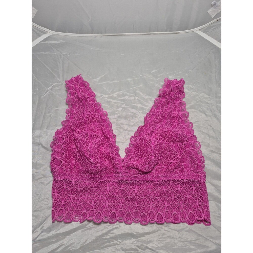 💥 NWT Cosabella Brynn Bralette Pink Evereve M Lace  Rose Violet D1